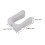 Women's Boot Storage Rack White Plastic 2pcs 2