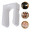 Women's Boot Storage Rack White Plastic 2pcs 11
