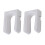 Women's Boot Storage Rack White Plastic 2pcs 1