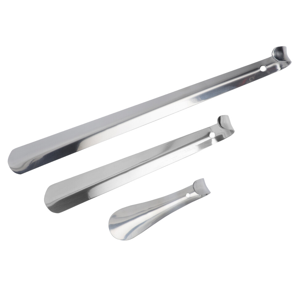 Happyyami 3Pcs Stainless Steel Shoe Horn For Elderly Care 30X1.8in