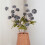 5pack Blue Plastic Dandelion For Home And Event Decoration 4