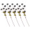 5pack Blue Plastic Dandelion For Home And Event Decoration 5