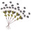 5pack Blue Plastic Dandelion For Home And Event Decoration 1