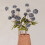 5pack Blue Plastic Dandelion For Home And Event Decoration 2
