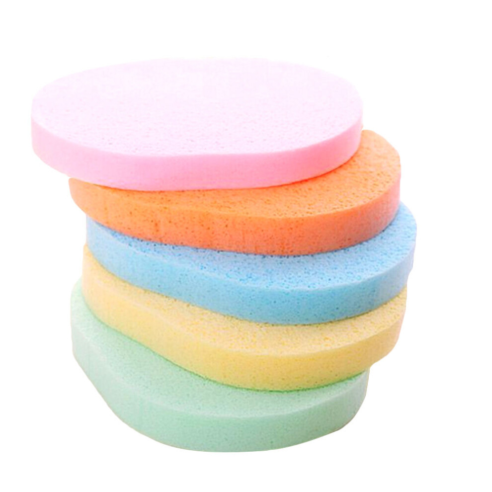 Inoomp 50 Pcs Face Scrub Sponge Cleansing Sponges Pads Exfoliating Scrubber