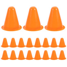 20 Pcs Jam Cones Roller Skating Pile 8.00x7.50x7.50cm Orange
