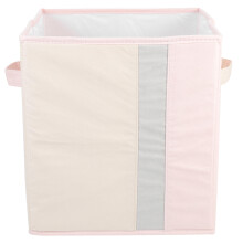 Pink Fabric Clothes Storage Boxes Foldable Wardrobe Organizer