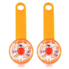2pcs Pet Glow Pendant Safety Lamp Plastic At Night