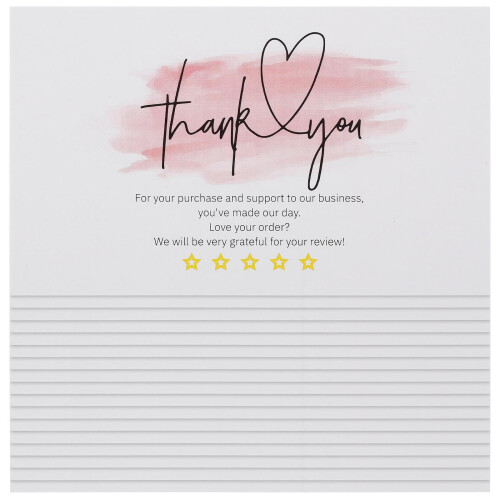 60 Pcs Drawstring Bag Small Greeting Thank You Card 2