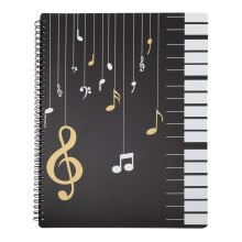 Classeur Musique A4 Plastique Couleurs Assorties Durable