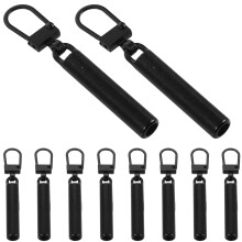 10pcs Metal Zipper Pull Replacement Kit For Coat Zipper Repair