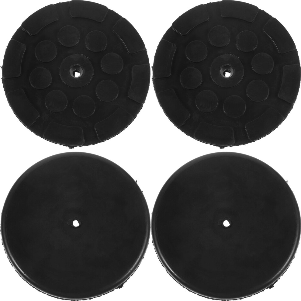 4Pcs Rubber Jack Pads Anti-Slip Floor Jack Stand Protectors Black 3062006936766