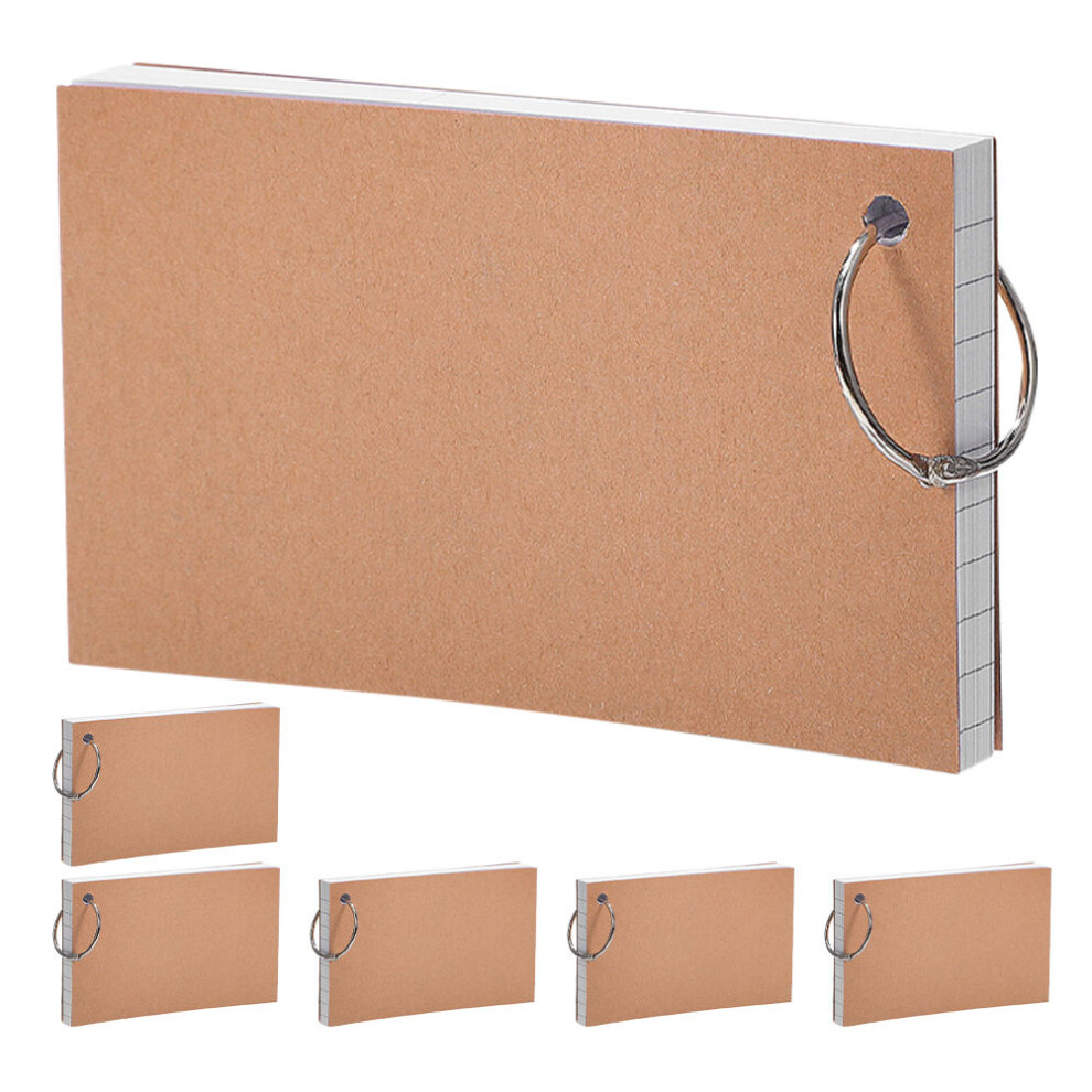 6 Books Notebook Mini Index Card Small Headphones Notepad Study White-image-OPC-PJWMHDF-NEW