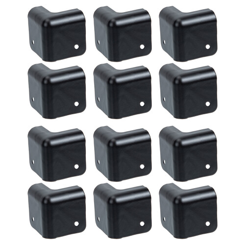 12Pcs Iron Corner Guards Black Speaker Cabinet Edge Protection