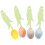 4 Pcs Ceramic Flower Spoon Household Ceramics Child 3