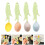 4 Pcs Ceramic Flower Spoon Household Ceramics Child 5