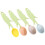 4 Pcs Ceramic Flower Spoon Household Ceramics Child 9