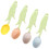 4 Pcs Ceramic Flower Spoon Household Ceramics Child 10