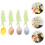 4 Pcs Ceramic Flower Spoon Household Ceramics Child 7