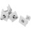Adjustable Solar Clamp Solar Panel Mid Clamp Silver 4pcs 11