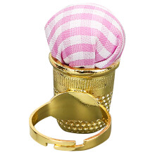 Cute Pin Cushion Finger Pin Cushion Golden Cotton Cloth 1pack