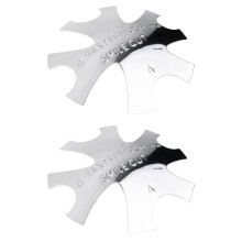 2pcs Nail Plate Model Shape Metal Clippers