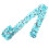 1M Ruban Strass Bleu Ciel Accessoire DIY Couture Décor 1