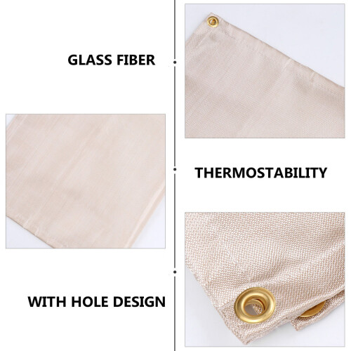 Welding Blankets Fireproof Fire Retardant Blanket Beige 1pack 1