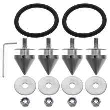 1Ensemble Kit Fixation Rapide Vis Aluminium Pare-Chocs Auto Couleur