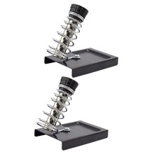 2 Piece Soldering Iron Stand with Spring Holder Adjustable Durable Soldering Tool Holder for Precise Soldering Various Models