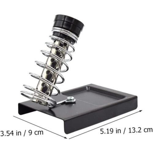 2 Piece Soldering Iron Stand with Spring Holder Adjustable Durable Soldering Tool Holder for Precise Soldering Various Models 2