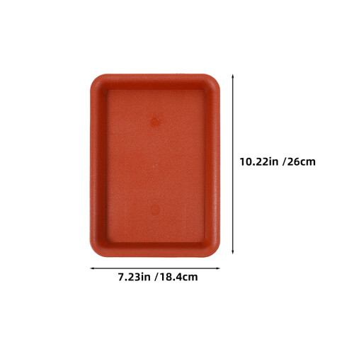 10 Pcs Rectangular Planter Saucers Flower Pot Tray 1