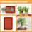 10 Pcs Rectangular Planter Saucers Flower Pot Tray 7