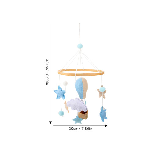 Mobile Suspendu Bébé Laine Bois Coloré Pour Bébé 1