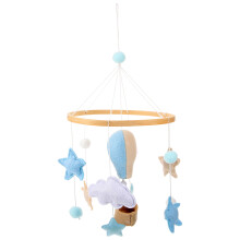 Mobile Suspendu Bébé Laine Bois Coloré Pour Bébé