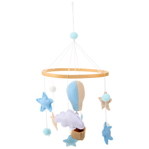 Mobile Suspendu Bébé Laine Bois Coloré Pour Bébé