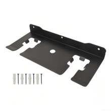 Wall-mounted lawn mower organizer for garages, garden tool holder, space-saving, robust, compatible with all mower types
