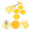 Baking Supplies Moon Cake Press Molds Maker Kit Cookie Yellow 7