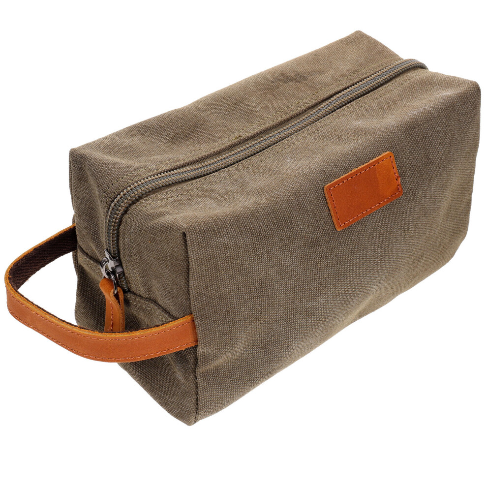 Artibetter Green Travel Cosmetics Bag Makeup Bag Waterproof Olive 1Pack