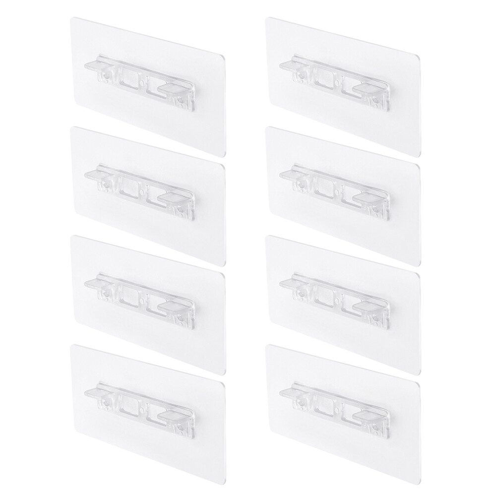 8Pcs Clear Shelf Support Pegs Pvc Floating Shelf Brackets For Home Use 3062006983180
