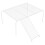 Chicken Coop Ladder Animal Cage Platform Iron White 1 Set 5