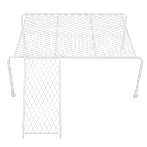 Chicken Coop Ladder Animal Cage Platform Iron White 1 Set