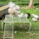 Chicken Coop Ladder Animal Cage Platform Iron White 1 Set 6