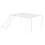 Chicken Coop Ladder Animal Cage Platform Iron White 1 Set 11