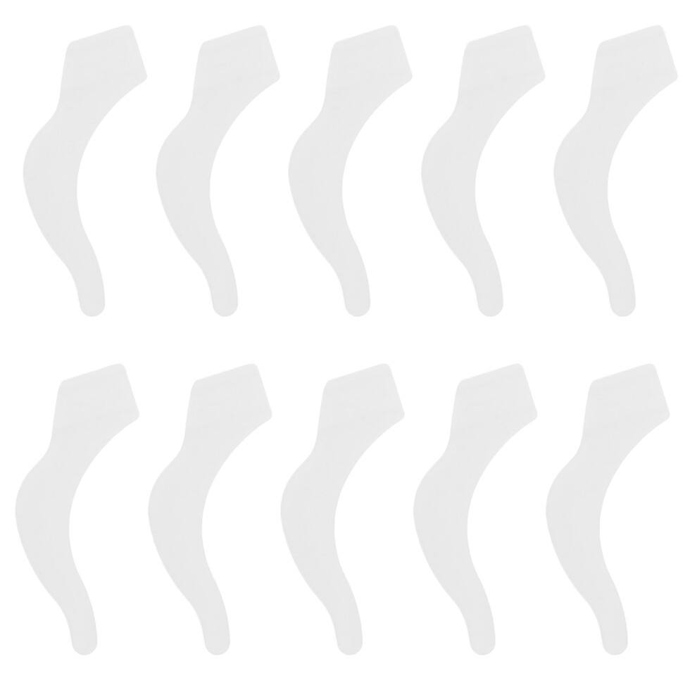 Villcase White Eyewear Retainer Strap Secure Grip Silicone 20 Pairs