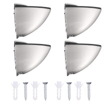 4 Pcs Clamp Shelf Tray Wall Versatile Supports With Screws