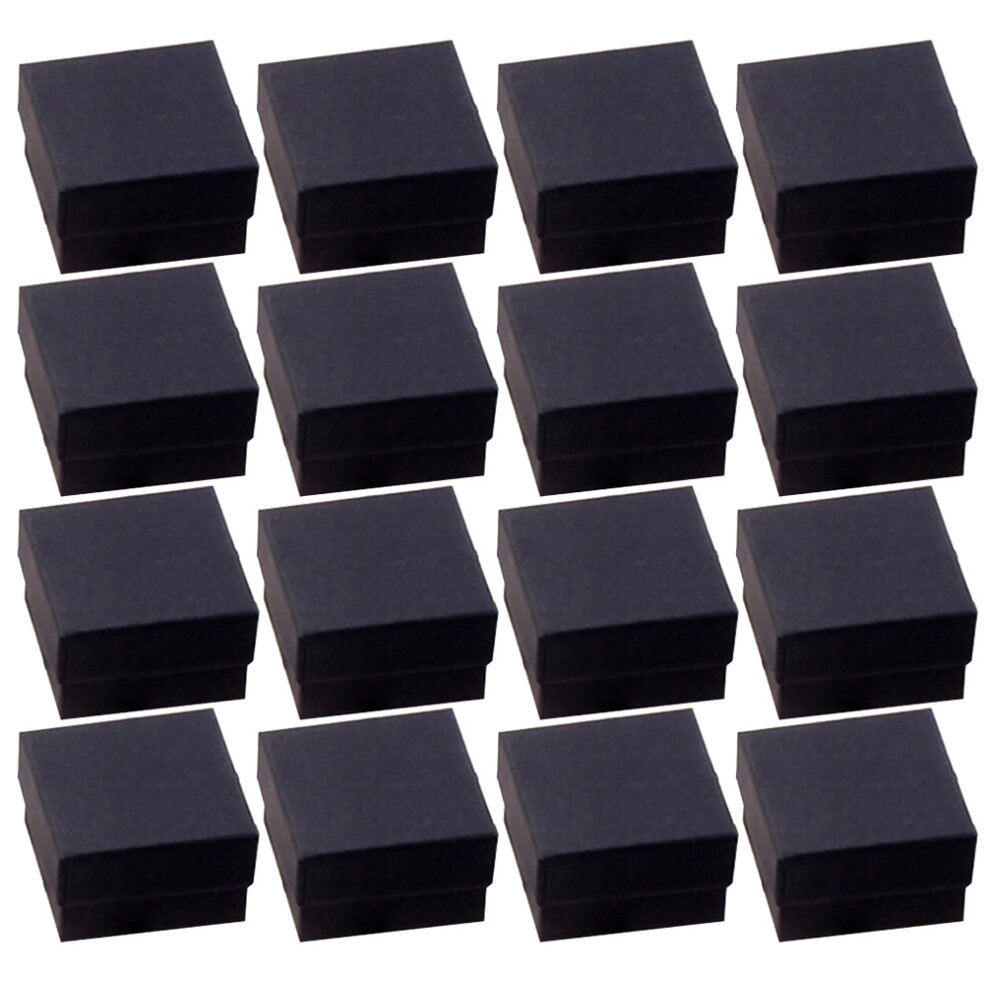 Jewelry Packing Box Black Storage Box Kraft Paper 48pack-image-OPC-PJWNJWY-NEW