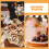 Merry Christmas Cake Decorations Silver Paper Bamboo 150 Pcs 9