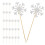 Merry Christmas Cake Decorations Silver Paper Bamboo 150 Pcs 1