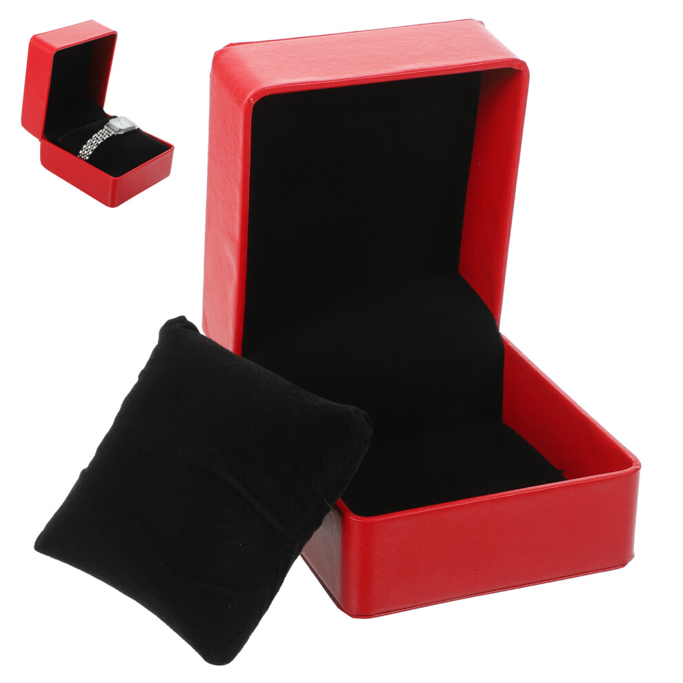 1pack Premium Design Pu Travel Watch Organizer For Storage Red-image-OPC-PJWNMHN-NEW